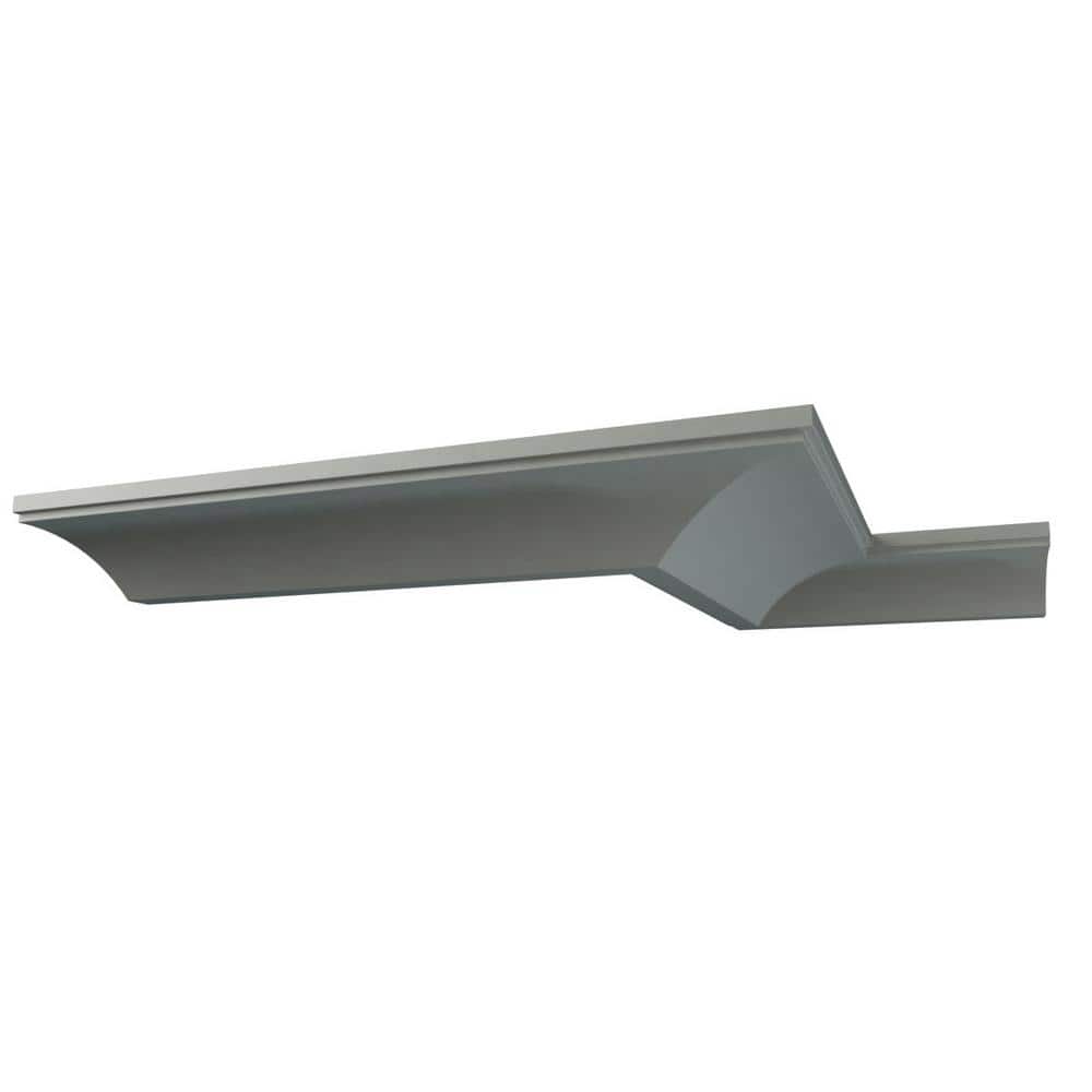 Brett Primed Urethane Crown Moulding 94.5" Gray