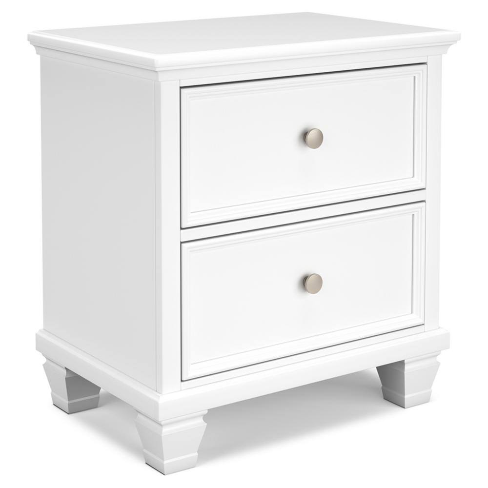 Fortman White 2 Drawer 25 in. W Nightstands