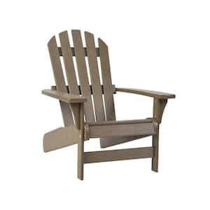 Tahoe Adirondack Chair Durable Weatherproof Outdoor Seating Furniture for Porch and Backyard Weather wood