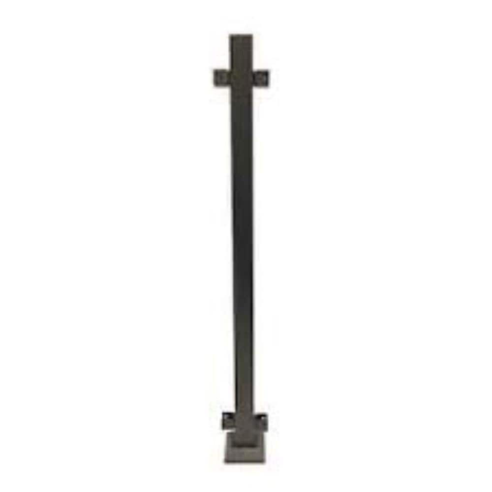 Fe26 2 in. x 2 in. x 39-1/2 in. Bronze Steel Railing End Post price history on PriceWatchPro