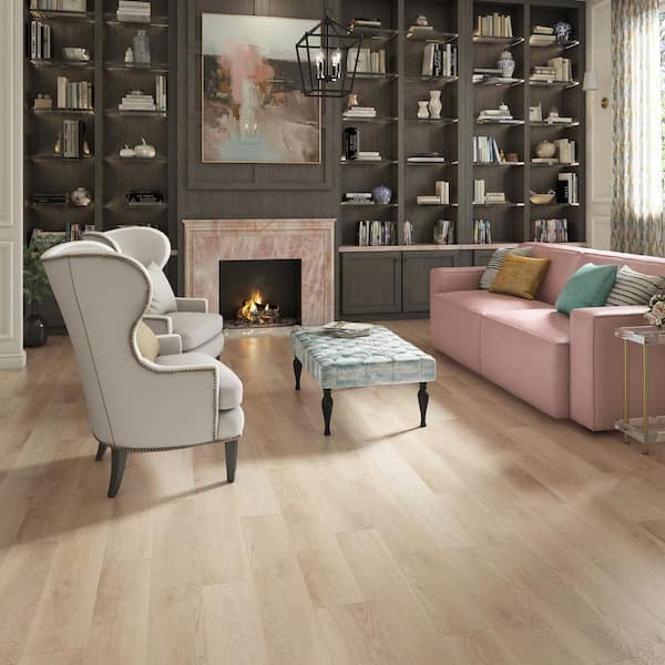 Classy Chic Toasted Latte 12-MIL x 7 in. x 48 in. Glue Down Waterproof Luxury Vinyl Plank (51.33 sq. ft./carton)