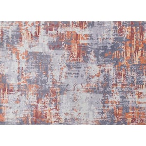 "Zara Contemporary" Washable Super Soft Area Rug with Abstract Design