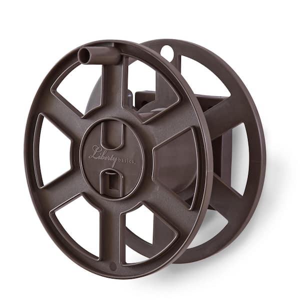 100 ft. Bronze Resin Side Winding Wall Mounted Garden Hose Reel