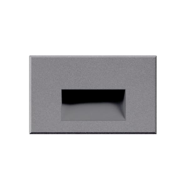 KUZCO Sonic 3 in. 1-Light 12-Volt 4-Watt Gray Integrated LED Exterior Stair Light