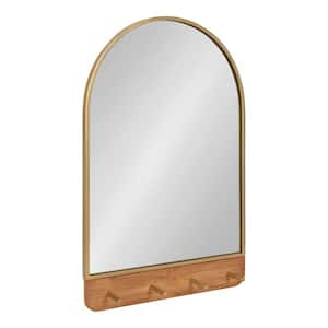 Kate and Laurel Rhodes 48 in. x 16 in. Classic Octagon Framed Gold Wall  Accent Mirror 218368 - The Home Depot