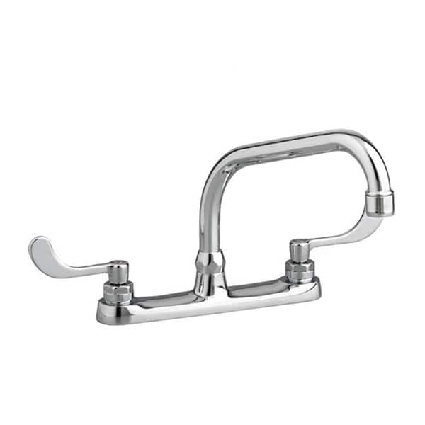 American Standard Monterrey 2-Handle Standard Kitchen Faucet with 8 in. Reach Gooseneck Spout and Wrist Blade Handles in Polished Chrome