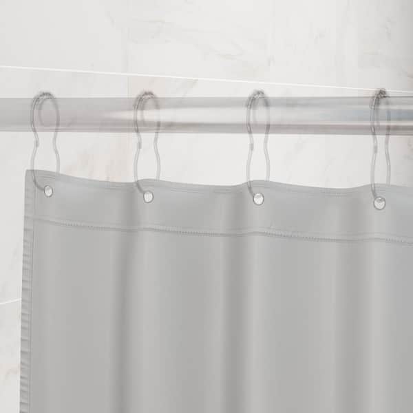 Interdesign Poly Extra Long Waterproof, Hookless Shower Curtain Liner Extra Long