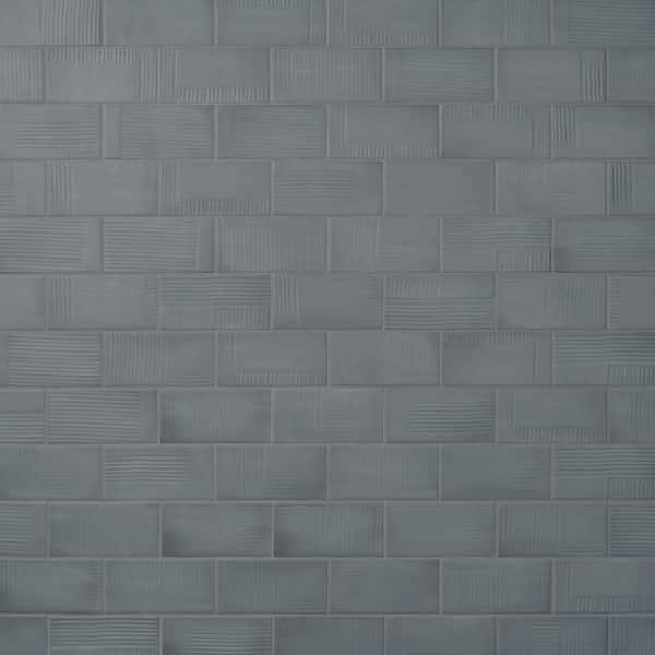 Ivy Hill Tile Mayan Deco Cobalto 3.93 in. x 7.87 in. Matte Ceramic Wall Tile (9.89 sq. ft./Case)
