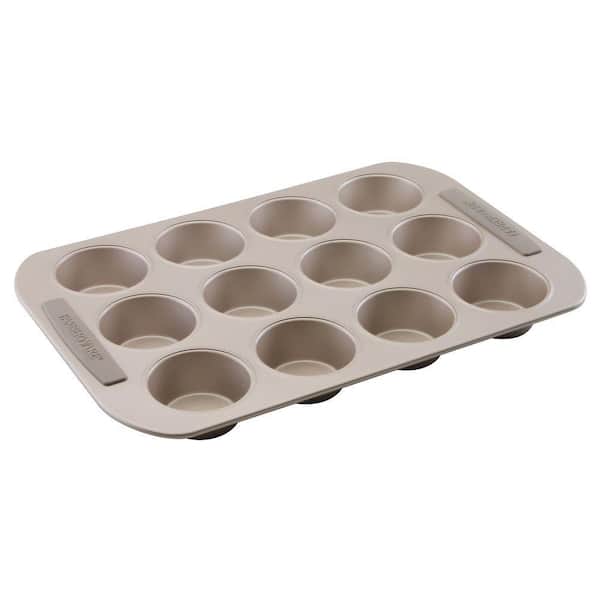 Farberware 12-Cup Muffin Pan in Light Brown