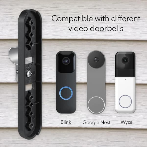 Blink Video Doorbell Mount by AutoSonic| Adjustable Design, Anti-Theft and  Improve Viewing Angle | Blink Home Security Accessories | Black