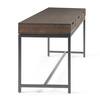 Simpli Home Banting 72 in. Hardwood Desk Walnut Brown