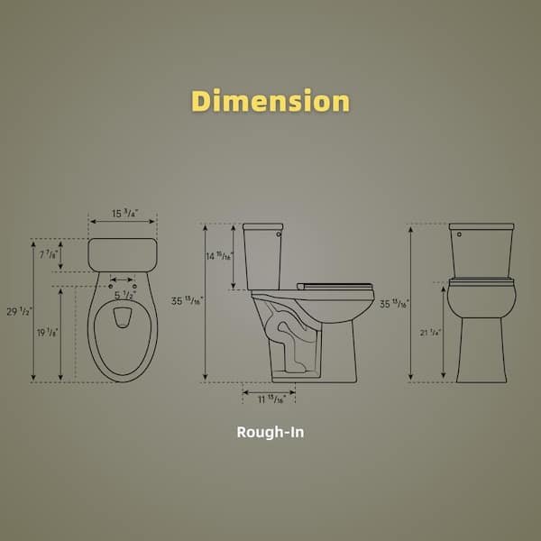 21 in. High Toilet, 1.28 GPF Efficient Flush, Extra Tall Toilet with Elongated Comfort Bowl, and Soft-Close Seat