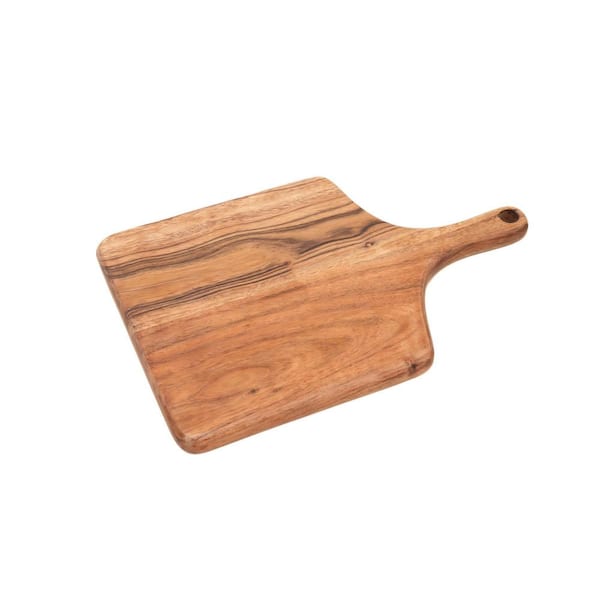 5-Pieces Acacia Wood Chopping Board with Handle, Wooden Cutting Board , Handcrafted Wood Paddle Board