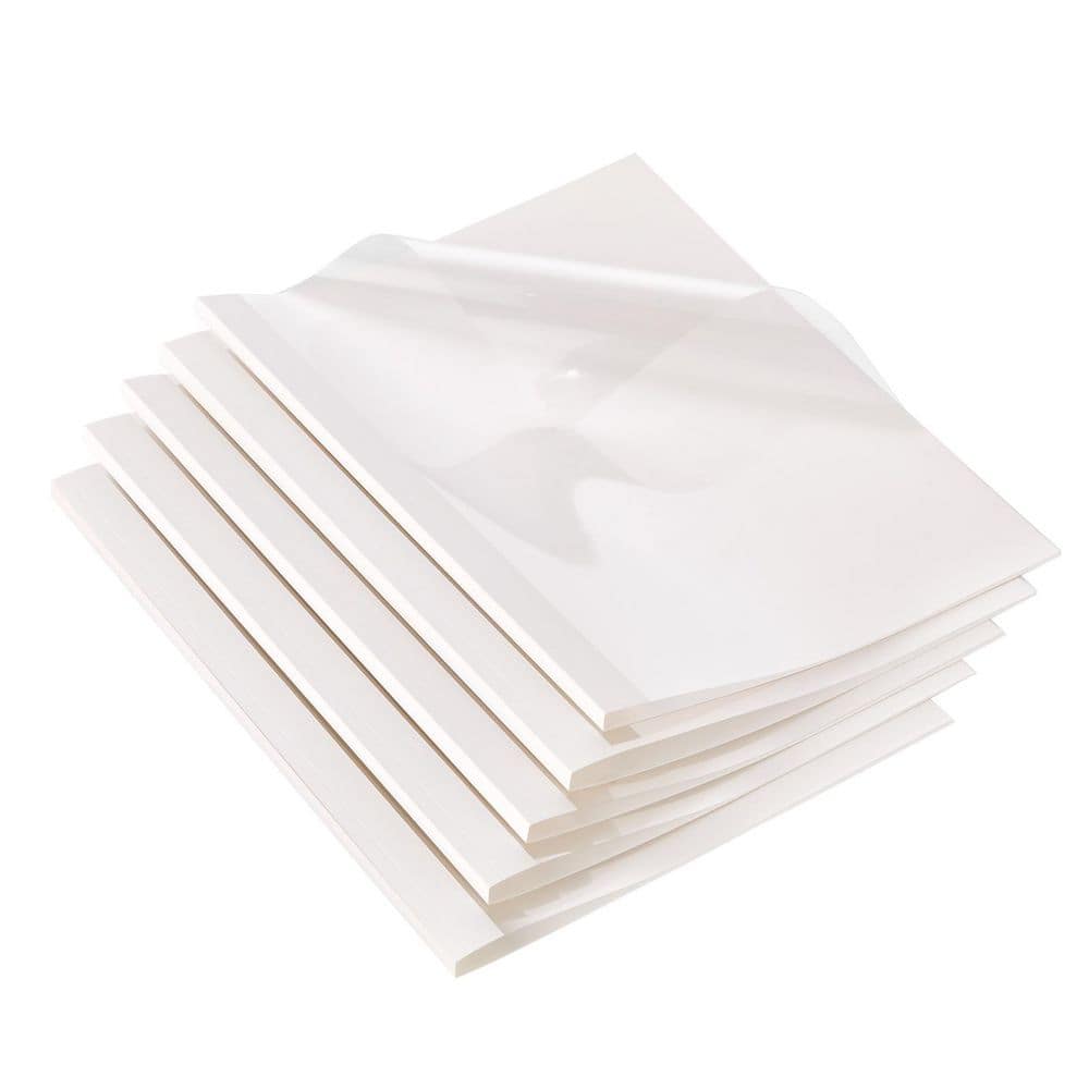 SVOPES Thermal Binding Covers, 10 Pack, 5/16 in. Spine, 2-240 Sheets, PVC  Transparent Front, Letter SizWhite Food Vacuum Sealer  JZJ20MBBZBK8FWFZHV0-SV1217 - The Home Depot