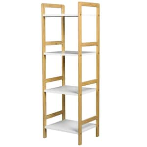 GRACIOUS LIVING 12 in. x 33 in. x 24 in. 3-tier 3 Shelves Resin  Freestanding Garage Storage Shelving Unit, White 91015MAX-IT-1C-128 - The  Home Depot