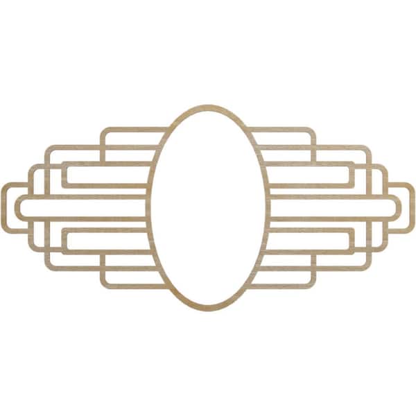 Ekena Millwork 26 in. x 10 in. x 0.25 in. Wood Medallion Moulding
