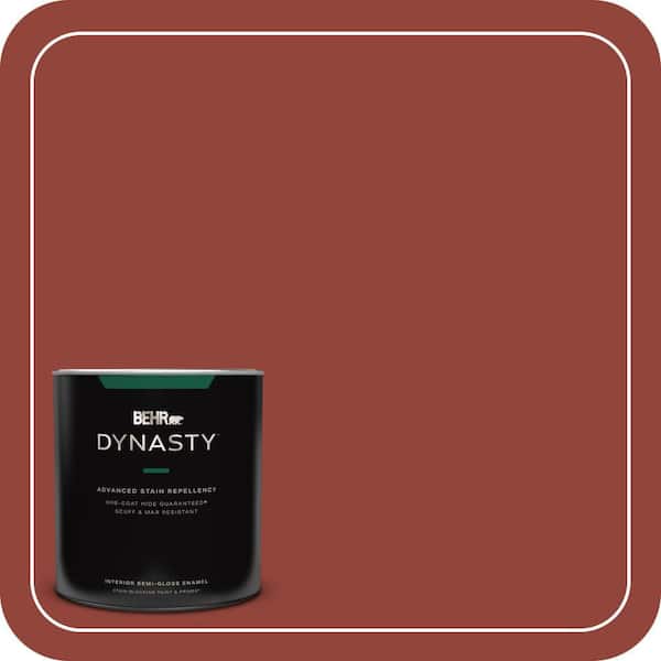 BEHR DYNASTY 1 qt. #PMD-21 Autumn Maple Semi-Gloss Enamel Interior Stain-Blocking Paint and Primer