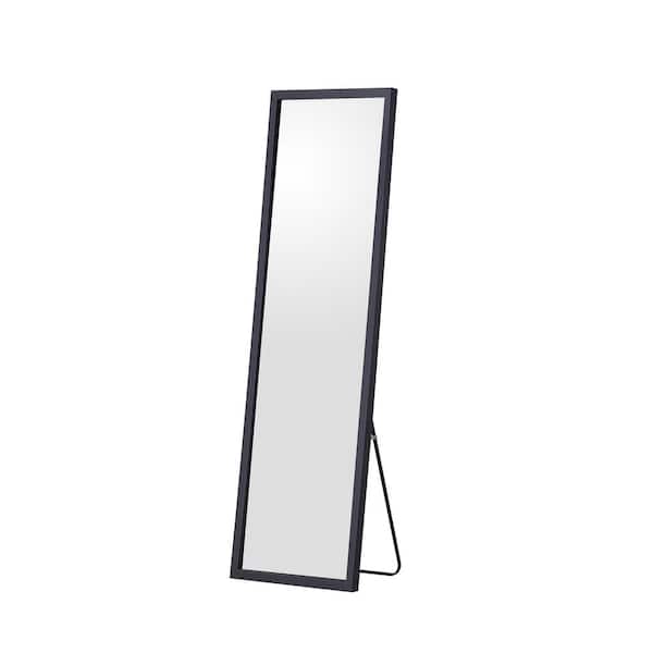 CHEVNI Black 23 in. W x 65 in. H Rectangle Glass Full Length Mirror