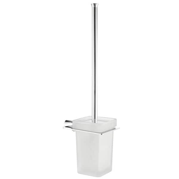 ANZZI Essence Series Stainless Steel Toilet Brush Holder in Brushed Nickel