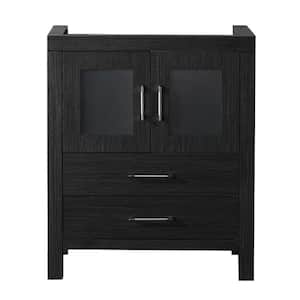 Dior 28 in. W x 18 in. D x 33 in. H Single Sink Bath Vanity Cabinet without Top in Zebra Gray