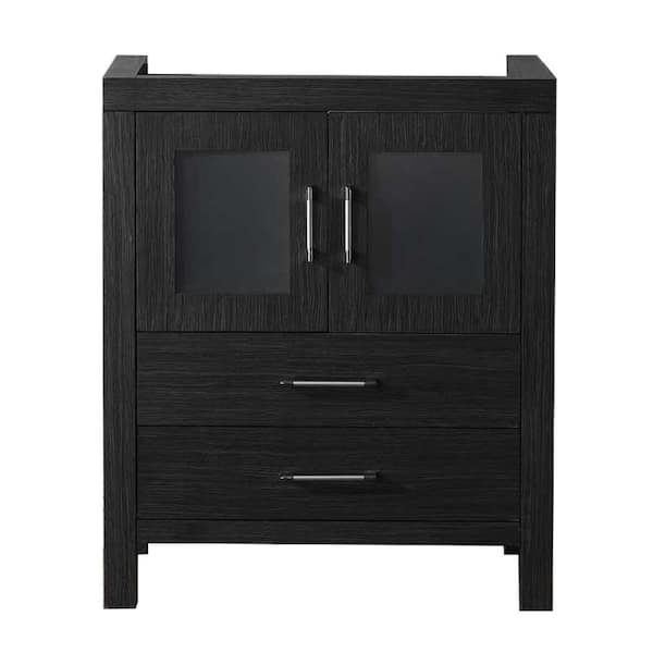 Virtu USA Dior 28 in. W x 18 in. D x 33 in. H Single Sink Bath Vanity Cabinet without Top in Zebra Gray