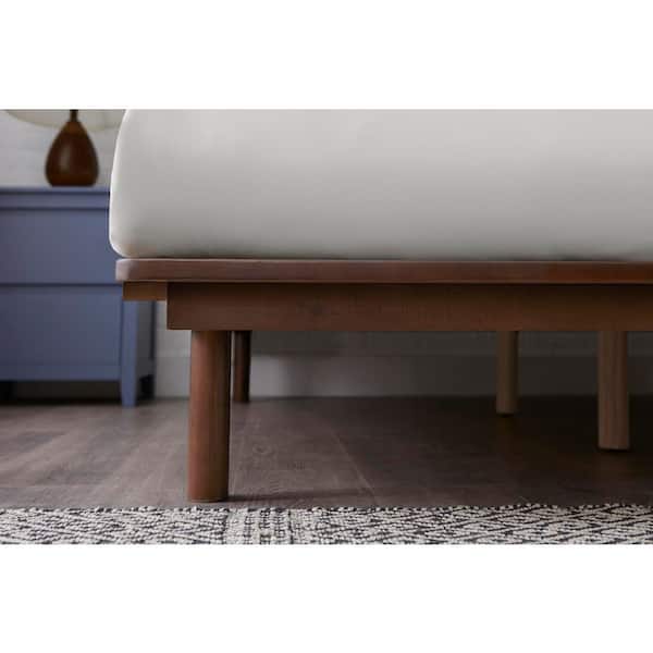 StyleWell Banwick Sable Brown Finish King Platform Bed 81.42 in. W x 12 in. H XMB1015 The Home Depot
