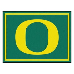 NCAA University of Oregon Green 8 ft. x 10 ft. Indoor Area Rug