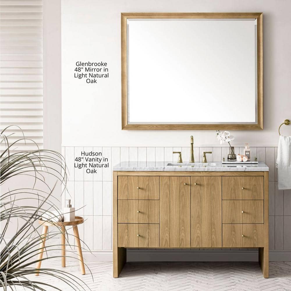 Glenbrooke Smokey Celadon 48" x 40" Rectangular Wood Framed Mirror