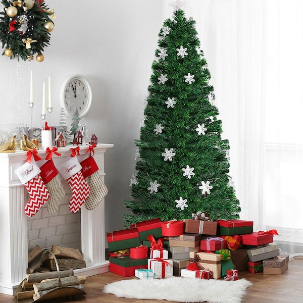 6FT Green Christmas Tree Holiday Festival Home Decoration In/Outdoor w/Stand 