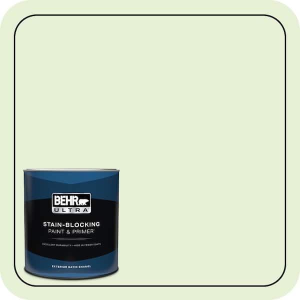 BEHR ULTRA 1 qt. #430C-2 Spring Morn Satin Enamel Exterior Paint & Primer