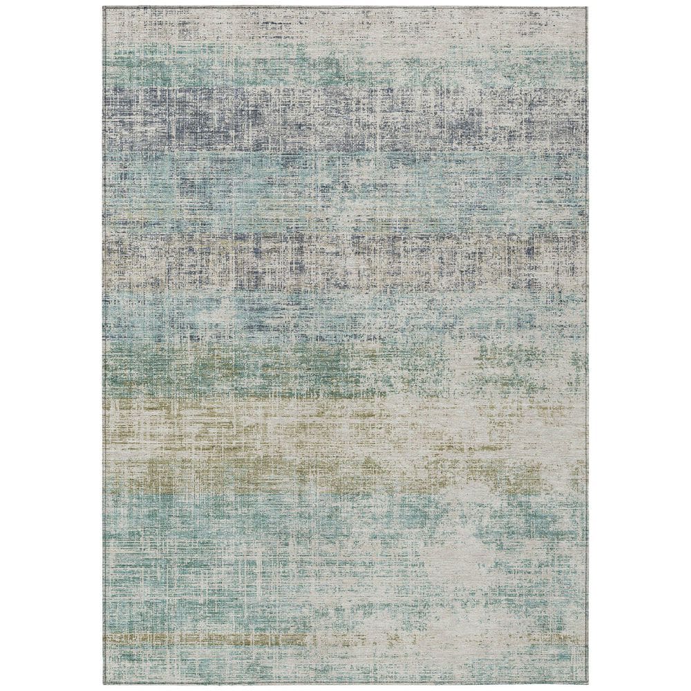 Chantille Machine Washable Indoor/Outdoor Abstract ACN2388 Teal 9 ft. x 12 ft. Area Rug price history on PriceWatchPro