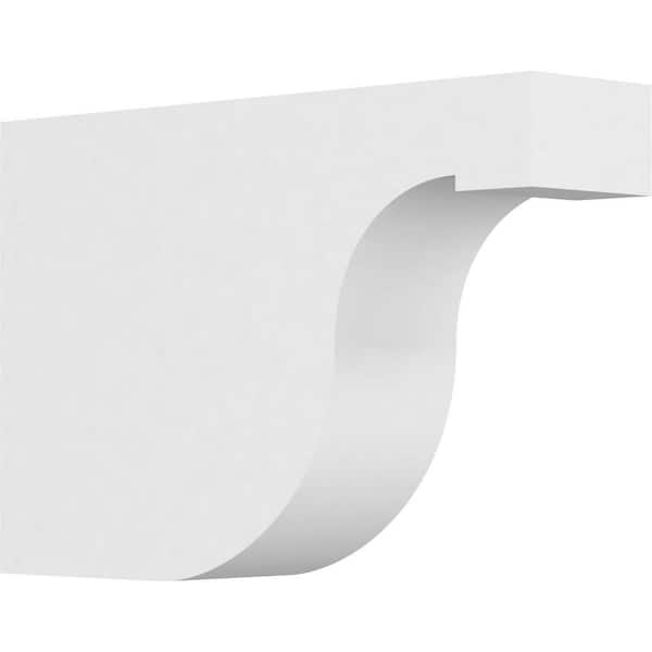 Ekena Millwork 3 in. x 8 in. x 12 in. Standard Del Monte Architectural Grade PVC Rafter Tail Brace
