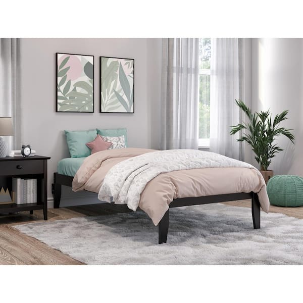 AFI Colorado 38-3/8 in. W Espresso Dark Brown Twin Size Solid Wood Frame and Turbo USB Device Charger Platform Bed