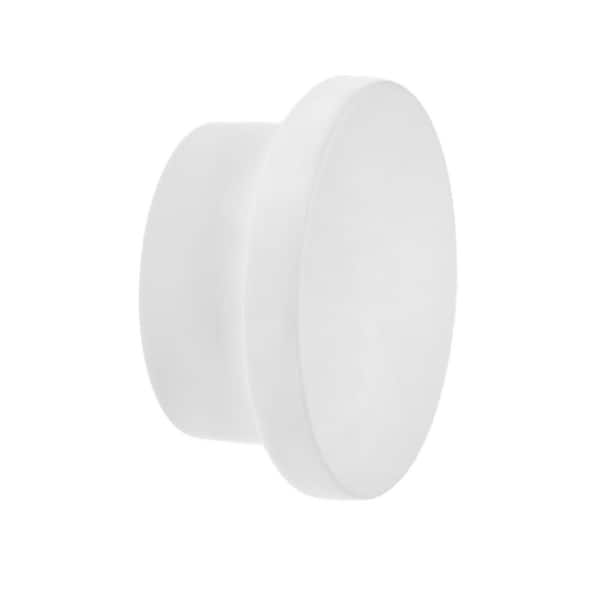 Ethan 1-5/8 in. (41 mm) Modern Matte White Round Oversized Cabinet Knob