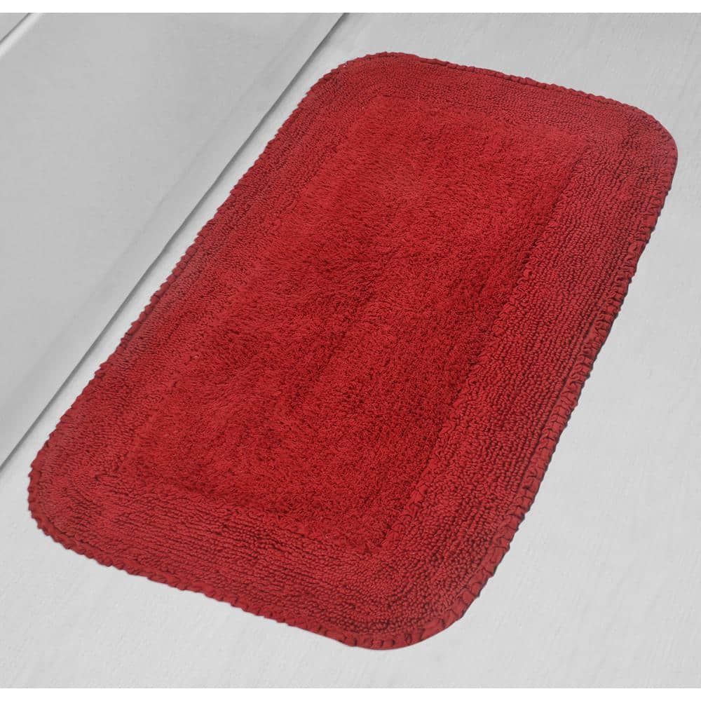 Jen Reed Bathroom Area Rug HOME WEAVERS INC Radiant Collection 100% Cotton Bath Rug Set, Machine ...