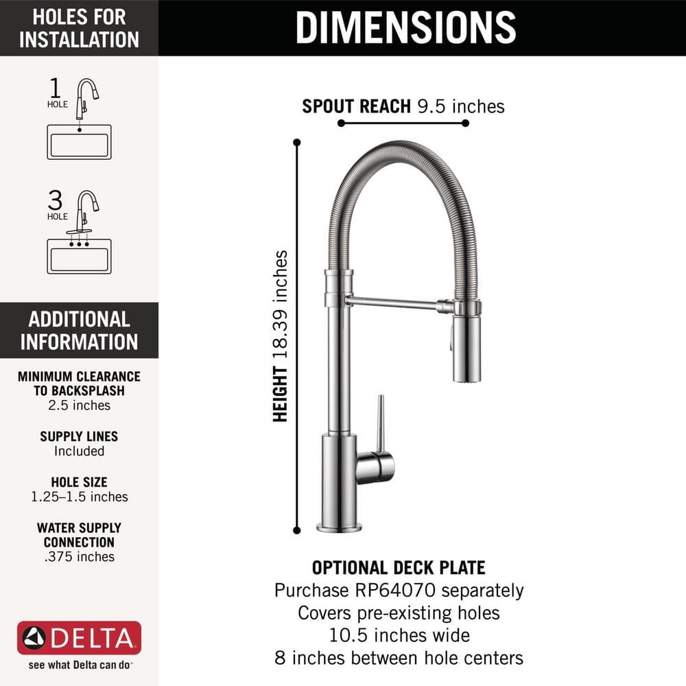 Sleek Chrome Pull-Down Kitchen Faucet with Magnetic Docking