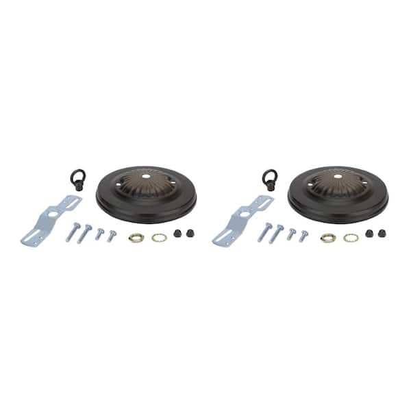 Aspen Creative Corporation 5 in. Oil Rubbed Bronze Traditional Canopy Kit (2-Pack)