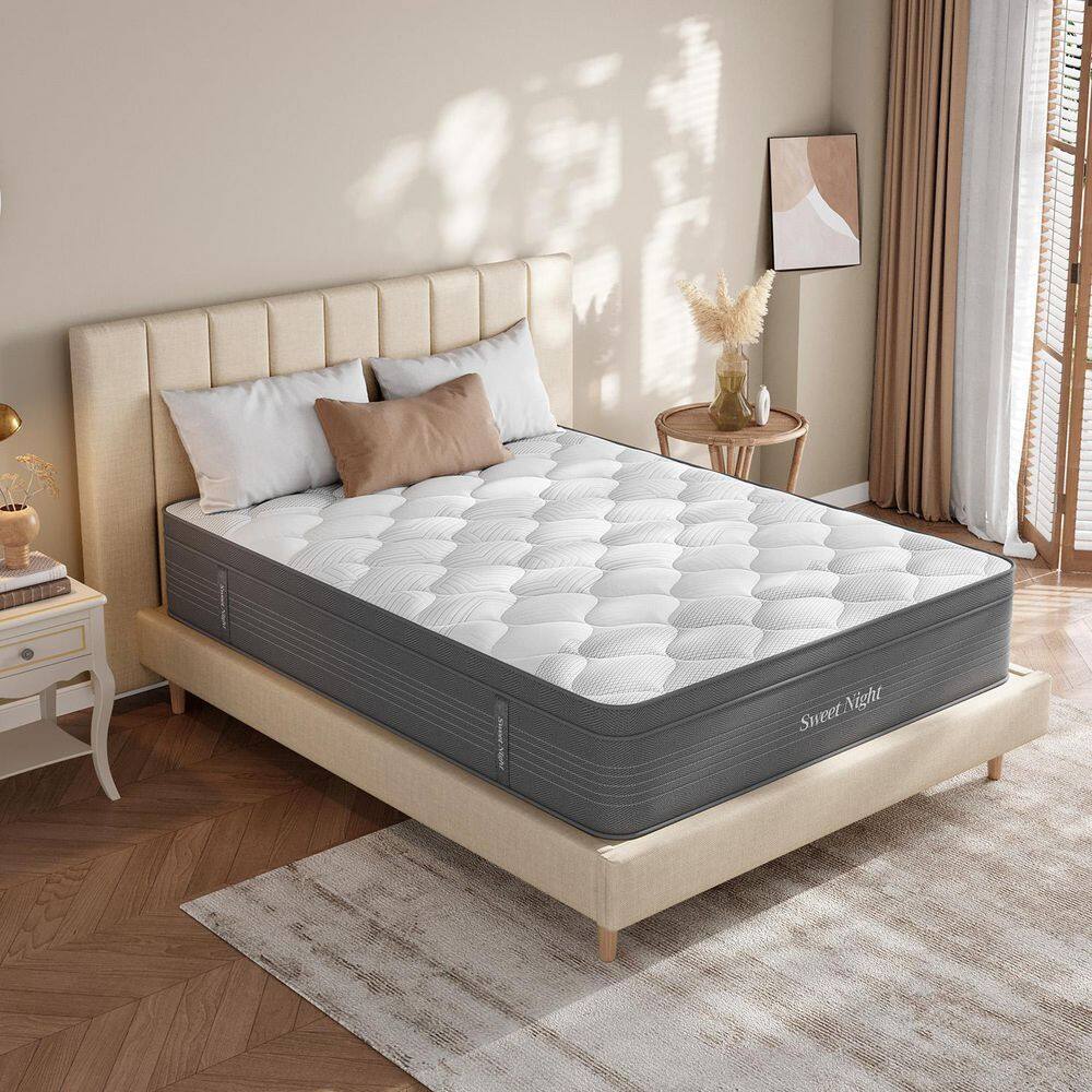 Queen Medium Memory Foam 14" Hybrid Mattress, Pressure Relief & Motion Isolation - thumbnail 4