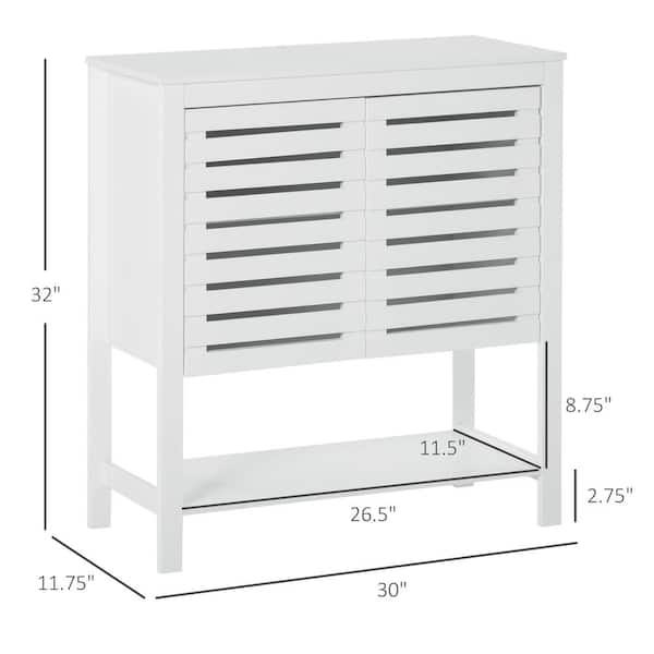 HOMCOM White/Grey 7-Drawer Storage Organizer Cabinet with Fabric Bins  831-253V80 - The Home Depot