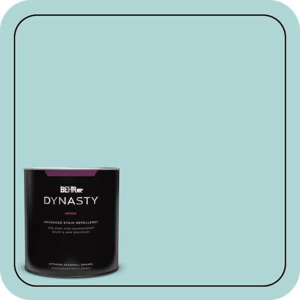 BEHR DYNASTY 1 qt. #T12-19 Sugar Pool Eggshell Enamel Interior Stain-Blocking Paint & Primer