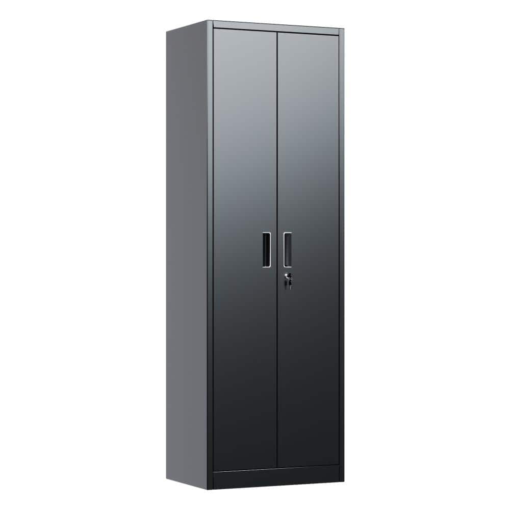 Black Minimalist Industrial Lockable Metal Storage Cabinet, Thick Cold Rolled Steel Lockable File Cabinet with Concealed price history on PriceWatchPro