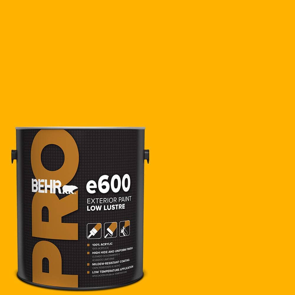 BEHR PRO 1 gal. #310B-7 Saffron Thread Low Luster Exterior Paint ...