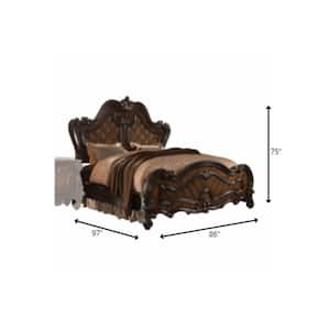 Amelia Brown Wood Frame California King Platform Bed