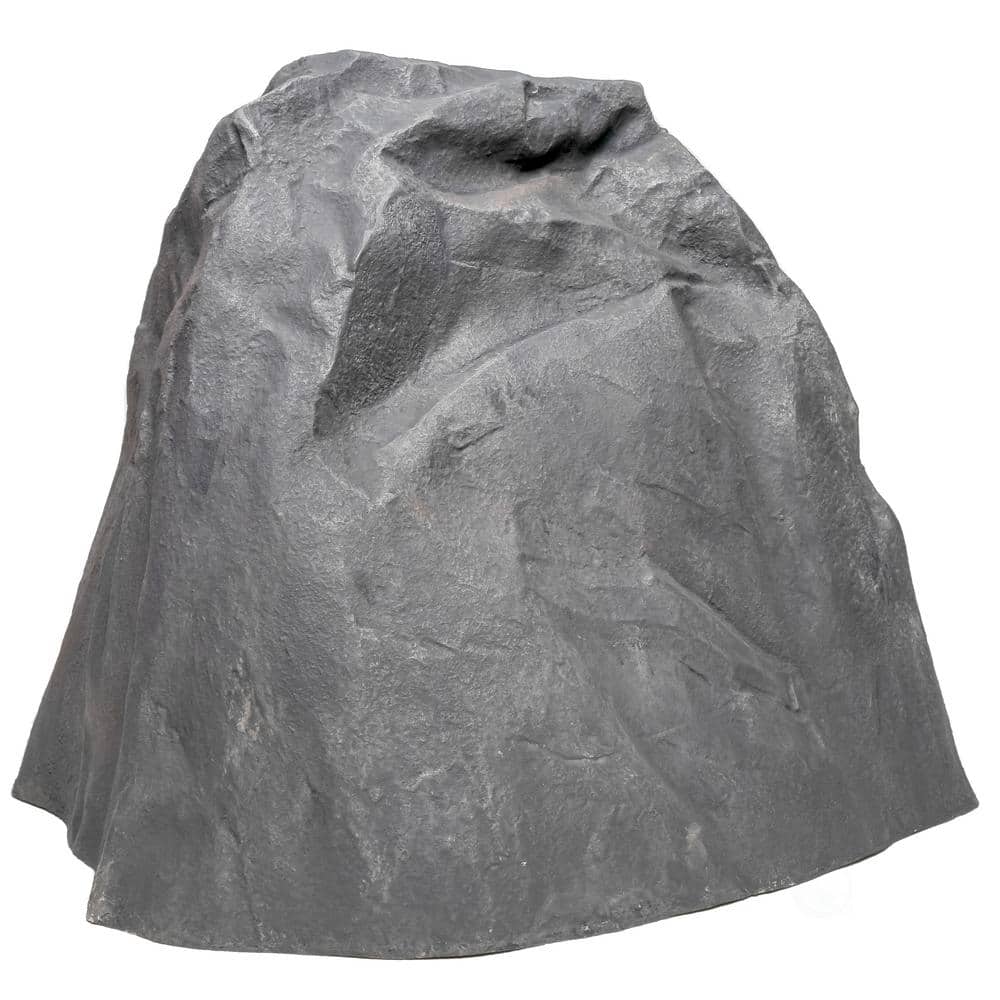 Large Black Fiberglass Artificial Rock for Gardens and Lawns