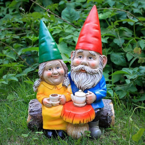 Garden Gnome Statue for Outdoor Decoration YNLIN77 - The Home Depot