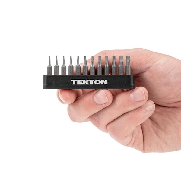 TEKTON 4 mm Star Bit Set with Rail, 12-Piece (T1-T20) DZT92001