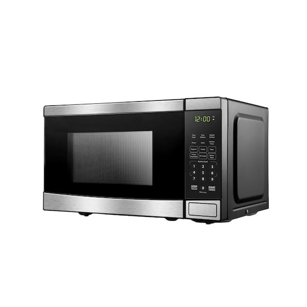 Danby 0.7 Cu. ft. Countertop Microwave in Stainless Steel, Silver
