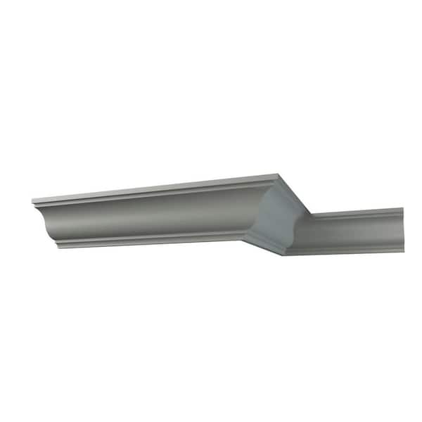 Ekena Millwork Valentina 4.75 in. D x 4.75 in. W x 12 in. L Polyurethane Crown Moulding Sample