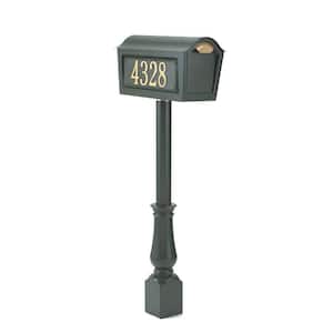 Classic Chalet Mailbox Package in Black