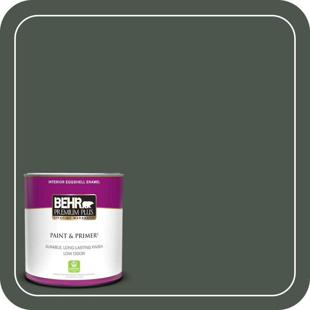 1 qt. #PMD-66 Deep Evergreen Eggshell Enamel Low Odor Interior Paint & Primer price history on PriceWatchPro